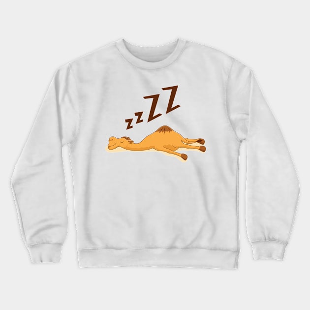 Sleeping Camel Crewneck Sweatshirt by Magniftee